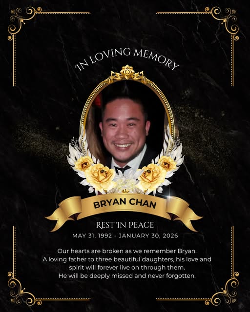 Bryan Chan Philadelphia, PA Obituary, Death: beloved father has passed away